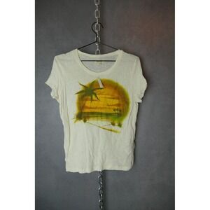 Madewell Palm‎ Tree Graphic Tee Shirt Women's Size Medium Vacation Vibes